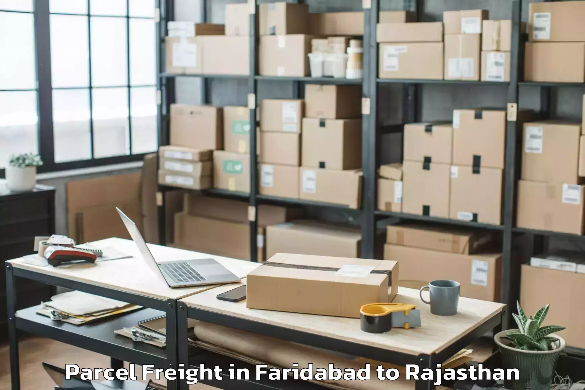 Faridabad to Gangdhar Parcel Freight Booking